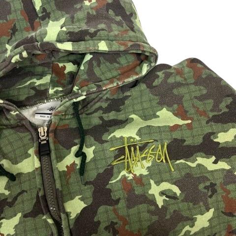 C*t様 ステューシー 迷彩柄 フルジップパーカー old stussy old stussy 迷彩 ジップパーカー archive - メルカリ