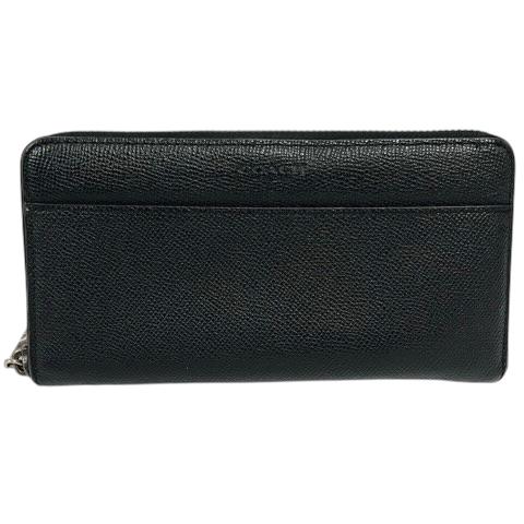 COACH（コーチ） 長財布 ラウンドジップ クロスグレインレザー ロゴ