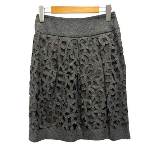 ブルネロクチネリ BRUNELLO CUCINELLI スカート フレア 台形 タック 