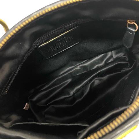 COACH（コーチ） ハンドバッグ ミニバッグ ロゴ シワ加工 無地 