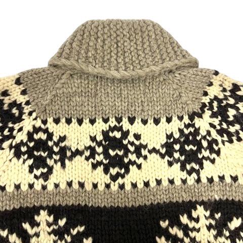 カナタ KANATA カウチンセーター ブルゾン ウール ノルディック柄 長袖