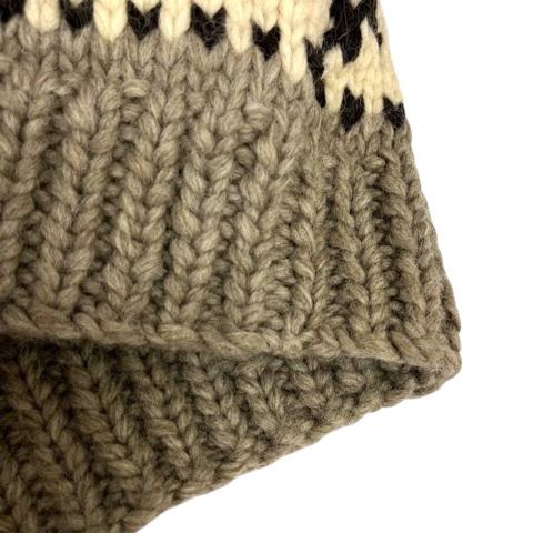 カナタ KANATA カウチンセーター ブルゾン ウール ノルディック柄 長袖