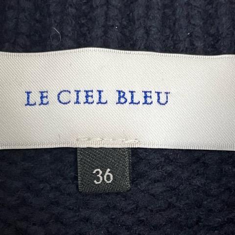 ルシェルブルー LE CIEL BLEU ニット セーター 長袖 クルーネック 無地