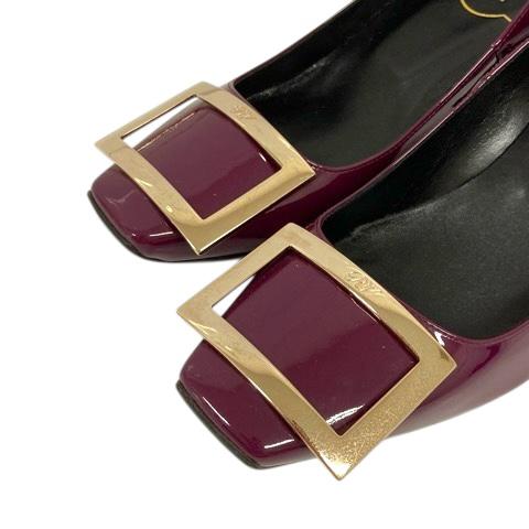 【美品】ロジェヴィヴィエ　パンプス　ベルヴィヴィエ　35ハーフ ヒール ビジュー ヴィヴィエ ベル vivier Roger ロジェヴィヴィエ 靴