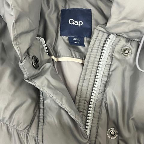 GAP（ギャップ） ダウンジャケット フード フェザー混 無地 長袖 XXS 