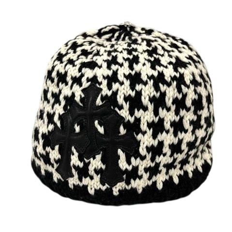 CHROME HEARTS（クロムハーツ） ニット帽 ビーニー カシミヤ レザー