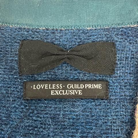 ギルドプライム GUILD PRIME カーディガン 長袖 Vネック ライン レース 
