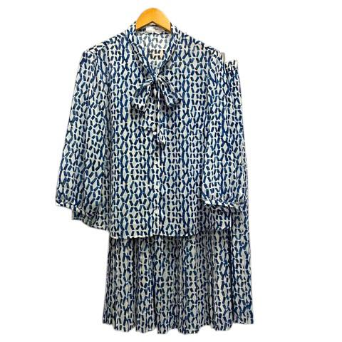 レリアン Leilian セットアップ シャツ ブラウス 七分袖 スカート 