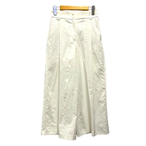 プラステ PLST 12-9206027 ワイドパンツ ボトムス リネン混 タック