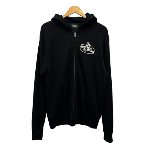 HYSTERIC GLAMOUR ブラックフーディー　Mサイズ HYSTERIC GLAMOUR（ヒステリックグラマー） パーカー プルオーバー