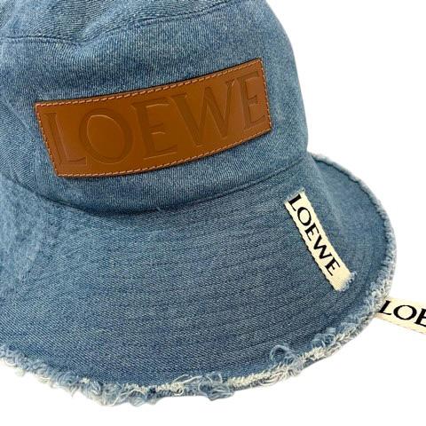 LOEWE（ロエベ） 帽子 ブレイドフィッシャーマン ハット デニム ロゴ