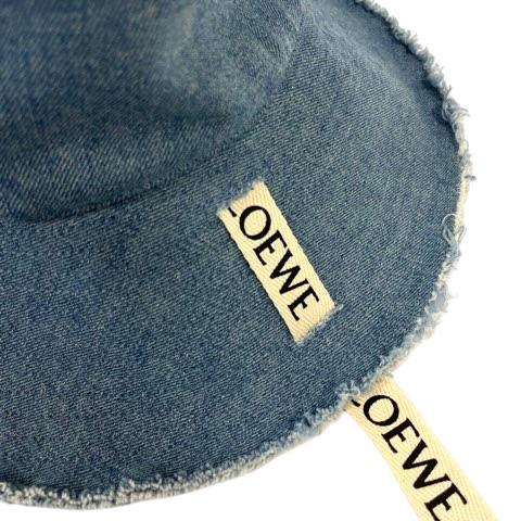 LOEWE（ロエベ） 帽子 ブレイドフィッシャーマン ハット デニム ロゴ