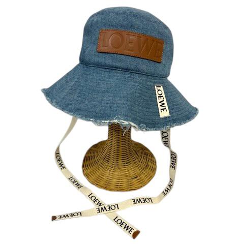 LOEWE（ロエベ） 帽子 ブレイドフィッシャーマン ハット デニム ロゴ