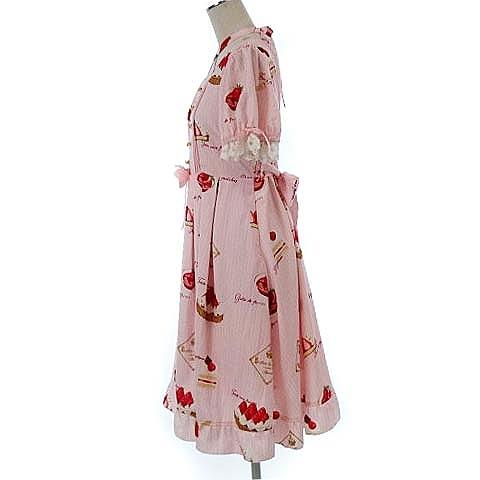 中古 アマベル Amavel いちご イチゴ 苺 スイーツ柄 ワンピース ひざ丈 半袖 ロリータ ロリィタ ピンク系 F レディース ベクトル 古着 022 ブランド古着販売のベクトル 通販 Yahoo ショッピング