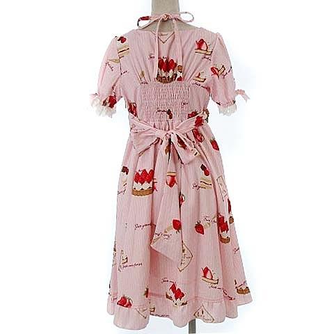 中古 アマベル Amavel いちご イチゴ 苺 スイーツ柄 ワンピース ひざ丈 半袖 ロリータ ロリィタ ピンク系 F レディース ベクトル 古着 022 ブランド古着販売のベクトル 通販 Yahoo ショッピング