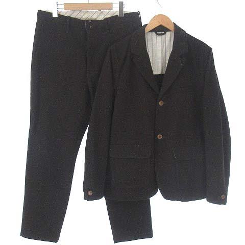 柔らかい 美品 ソウライブ Soulive Planet Tailor Jkt セットアップ 上下 テーラード ジャケット パンツ ネップ ウール ブラウン 茶 メンズ ベクトル 古着 高速配送 Www Muslimaidusa Org