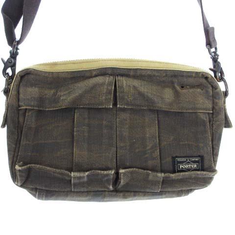 ベンチ 収納付 PORTER グリーンアイ ボディバッグ - ボディーバッグ