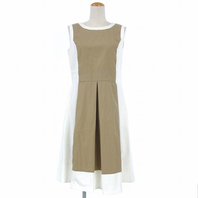 特別送料無料 膝丈 ひざ丈 ナイロン コットン ノースリーブ ワンピース Gracy M S エムズグレイシー 中古 Ul 古着 ベクトル レディース L位 40 ベージュ ホワイト 白 ワンピース Www Fcc Com Br