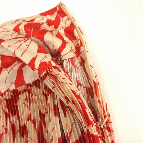 ポロ バイ ラルフローレン 近年 美品 花柄 プリーツスカート ロング 8 XL-