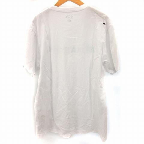 ビラボン BILLABONG Tシャツ 半袖 ロゴ プリント コットン 白 ホワイト XL トップス メンズ｜vectorpremium｜03