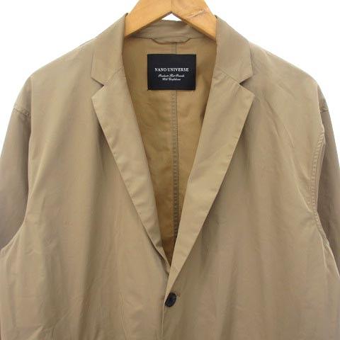 ナノユニバース nano universe チェスターコート 3B ベージュ XL  