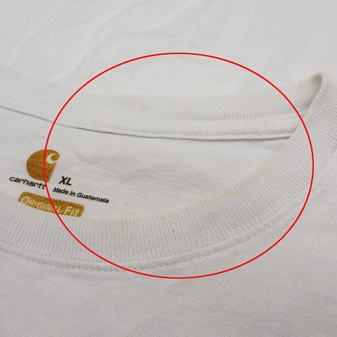 カーハート carhartt Tシャツ 半袖 ワンポイント ロゴ コットン 白 ホワイト XL トップス ■GY01 メンズ｜vectorpremium｜05