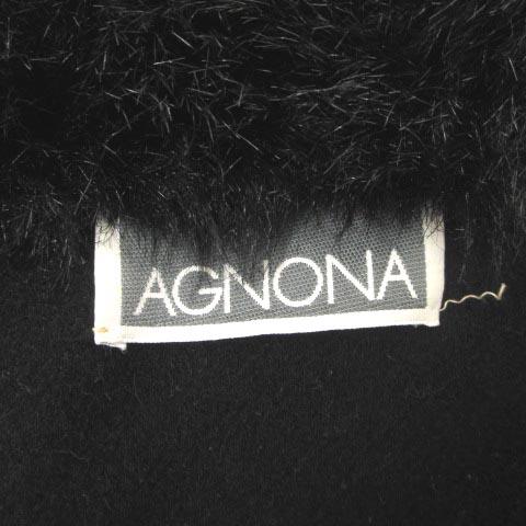 アニオナ AGNONA ヴィンテージ ウールコート ジップアップ アルパカ混