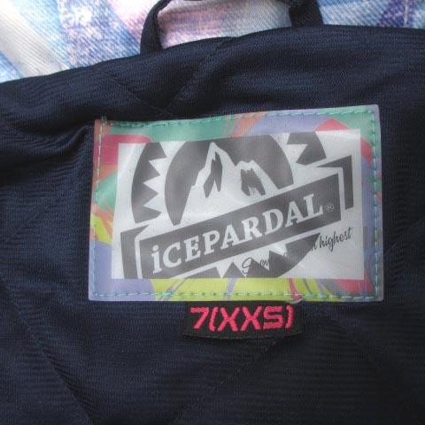 アイスパーダル ICEPARDAL スノーボード ウエア セットアップ ジャケット パンツ ネイビー イエロー 7 XXS レディース｜vectorpremium｜08