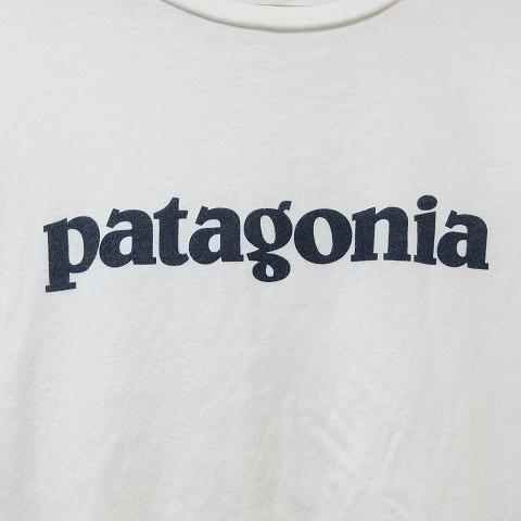 パタゴニア Patagonia テキスト ロゴ オーガニック Tシャツ 39154 半袖 アウトドア ウエア クルーネック スリムフィット XS 白 ■GY01｜vectorpremium｜04