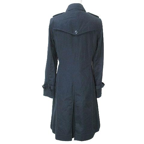 アナイ ANAYI トレンチコート 中綿 ライナー付き ロング 36 S相当 紺