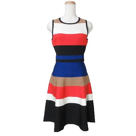 カレンミレン KAREN MILLEN ワンピース ひざ丈 ノースリーブ ニット 