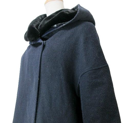 アツロウタヤマ ATSURO TAYAMA ロング コート フーディー エコファー 