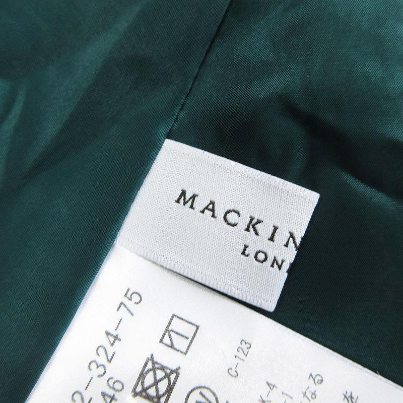 未使用品 マッキントッシュ ロンドン MACKINTOSH LONDON タグ付き【L】タックボーダースカート G7S12324 ひざ丈 フレア 緑 グリーン 46 3L｜vectorpremium｜06