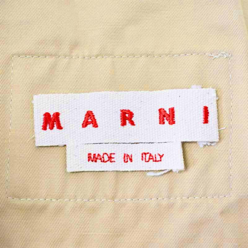 マルニ MARNI 21SS バイカラー カラテパンツ ワイドパンツ ベルト付き 