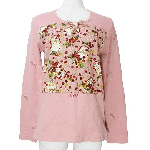 PINK HOUSE ピンクハウス ヴィンテージ 長袖 カットソー Tシャツ PINK HOUSE ピンクハウス ヴィンテージ 長袖 カットソー Tシャツ