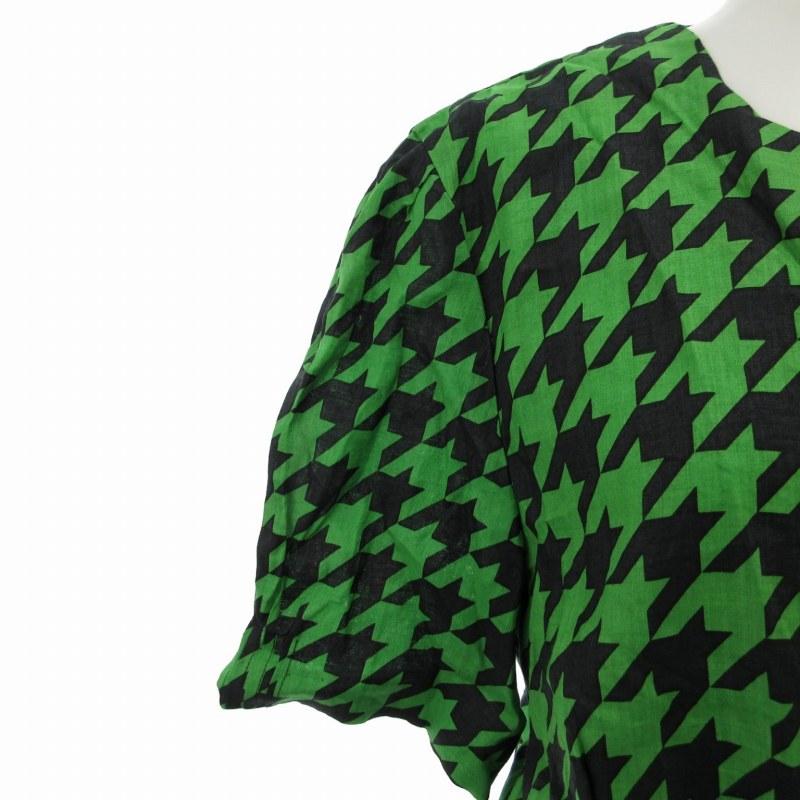 バルマン BALMAIN ピエールバルマン シャツ ブラウス 総柄 麻 リネン 