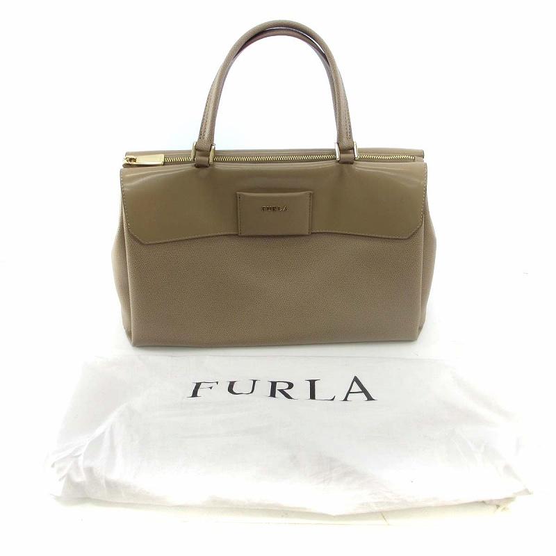 FURLA（フルラ） メリディアン トートバッグ ハンドバッグ ロゴ レザー 