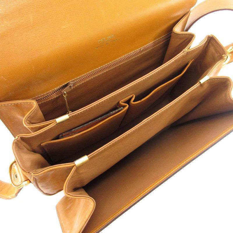 CELINE セリーヌ ヴィンテージ ショルダーバッグ ロゴ レザー CELINE セリーヌ ヴィンテージ ショルダーバッグ ロゴ レザー