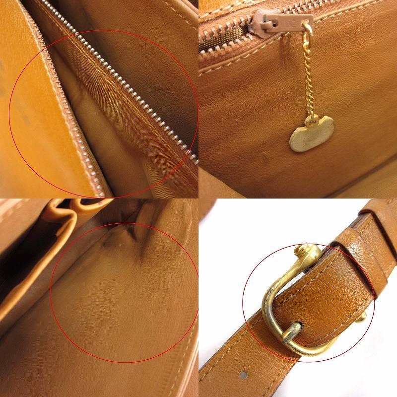 CELINE セリーヌ ヴィンテージ ショルダーバッグ ロゴ レザー CELINE セリーヌ ヴィンテージ ショルダーバッグ ロゴ レザー