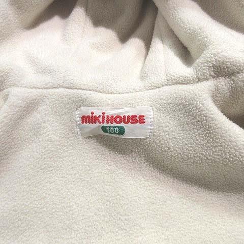 ミキハウス mikihouse ダッフルコート コーデュロイ ボア切替 クマ刺繍