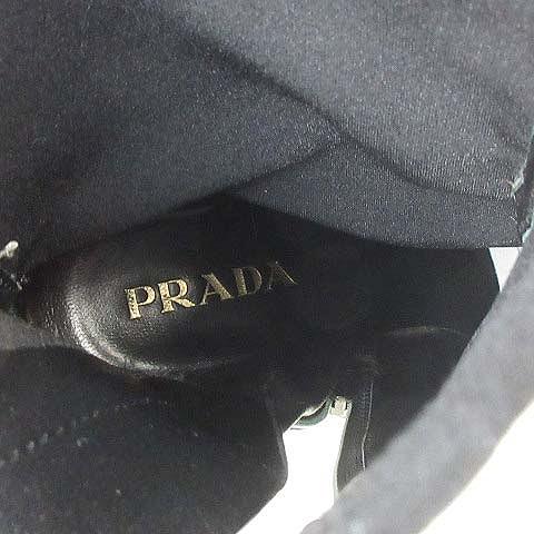 PRADA プラダ ショートブーツ ソックスブーツ ヒール ポインテッドトゥ 