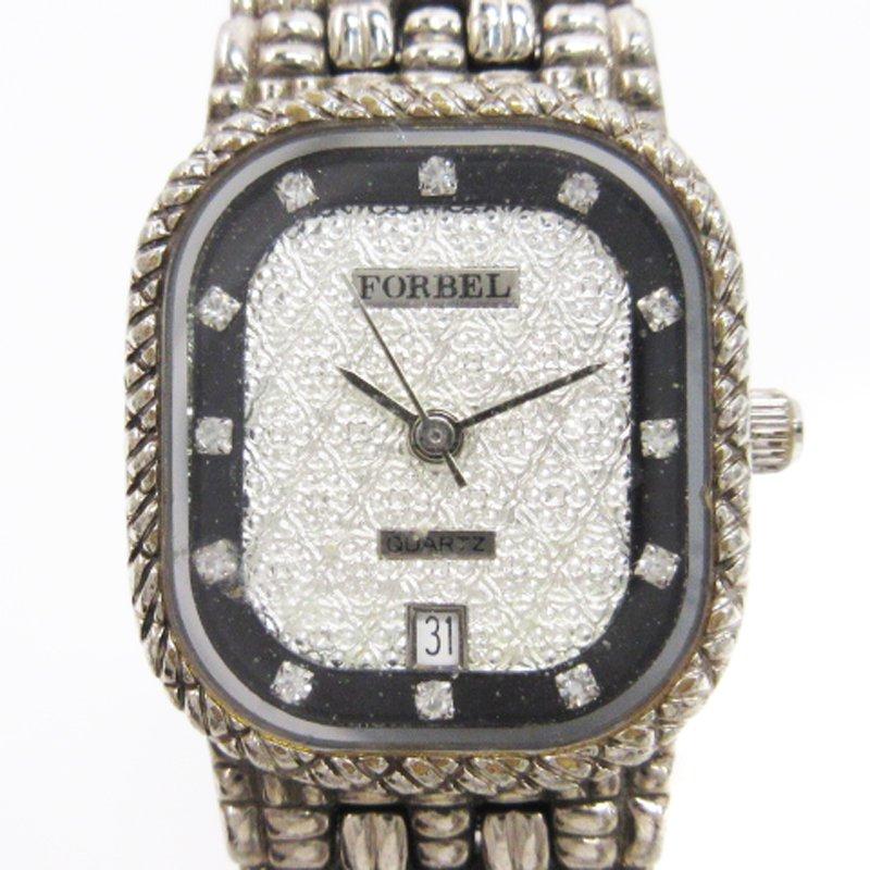 フォーベル FORBEL 腕時計 クォーツ デイト SS FB-1032 シルバーカラー