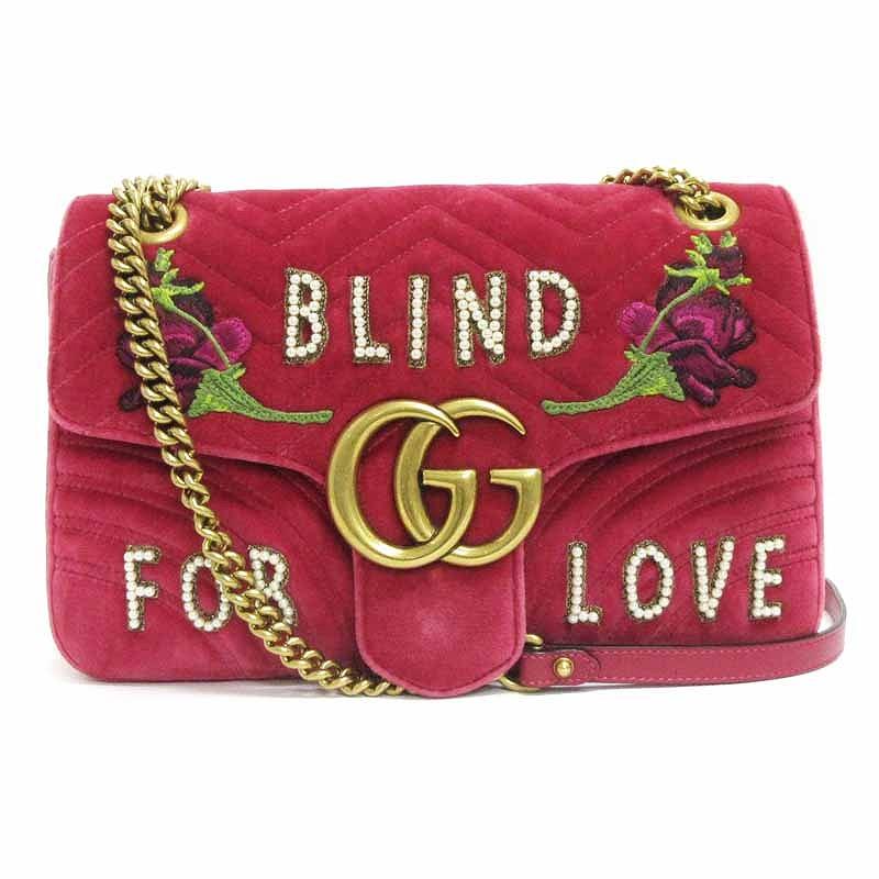 GUCCI（グッチ） GUCCI GGマーモント ショルダーバッグ チェーン 