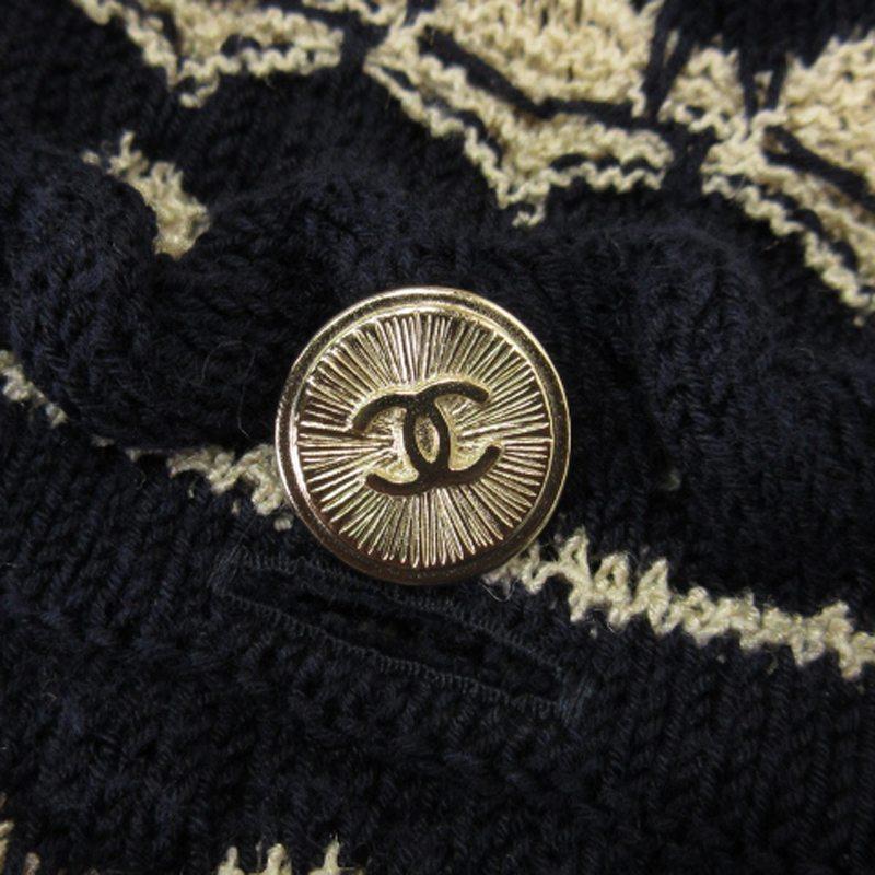 CHANEL（シャネル） ニット ワンピース ひざ丈 半袖 ココマークボタン