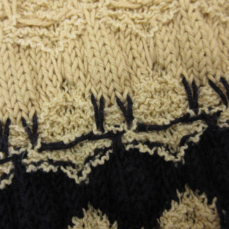 CHANEL（シャネル） ニット ワンピース ひざ丈 半袖 ココマークボタン