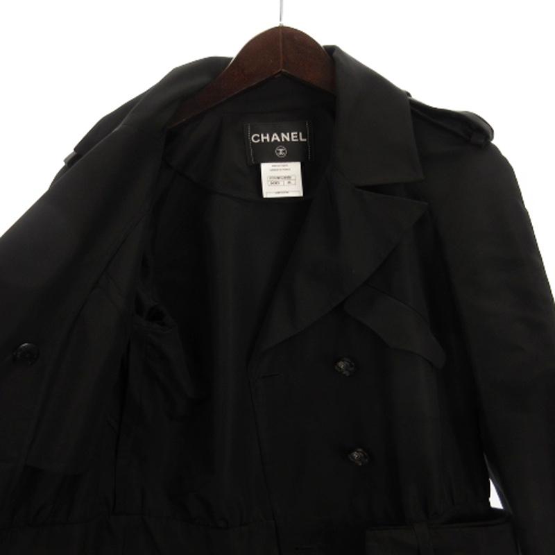 CHANEL（シャネル） トレンチ コート 装飾ボタン ベルト シルク 
