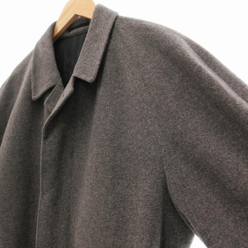 Two Three TEXCO生地 美品 バルマカーンコート カシミヤ混 ロング丈