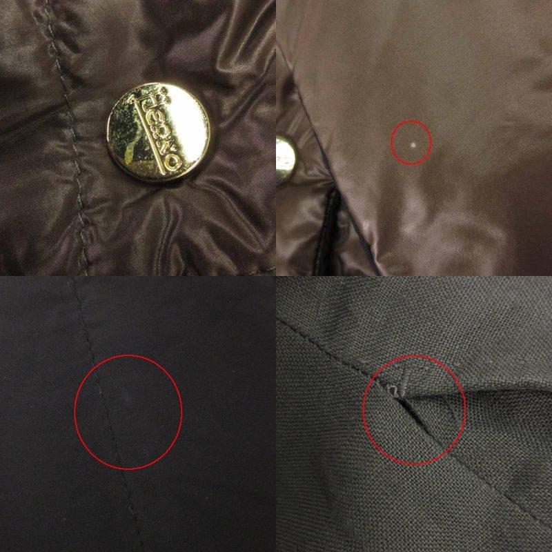 美品 ヘルノ HERNO リバーシブルダウンコート 黒×ブラウン 42サイズ ヘルノ HERNO リバーシブル ダウン コート ナイロン スナップボタン