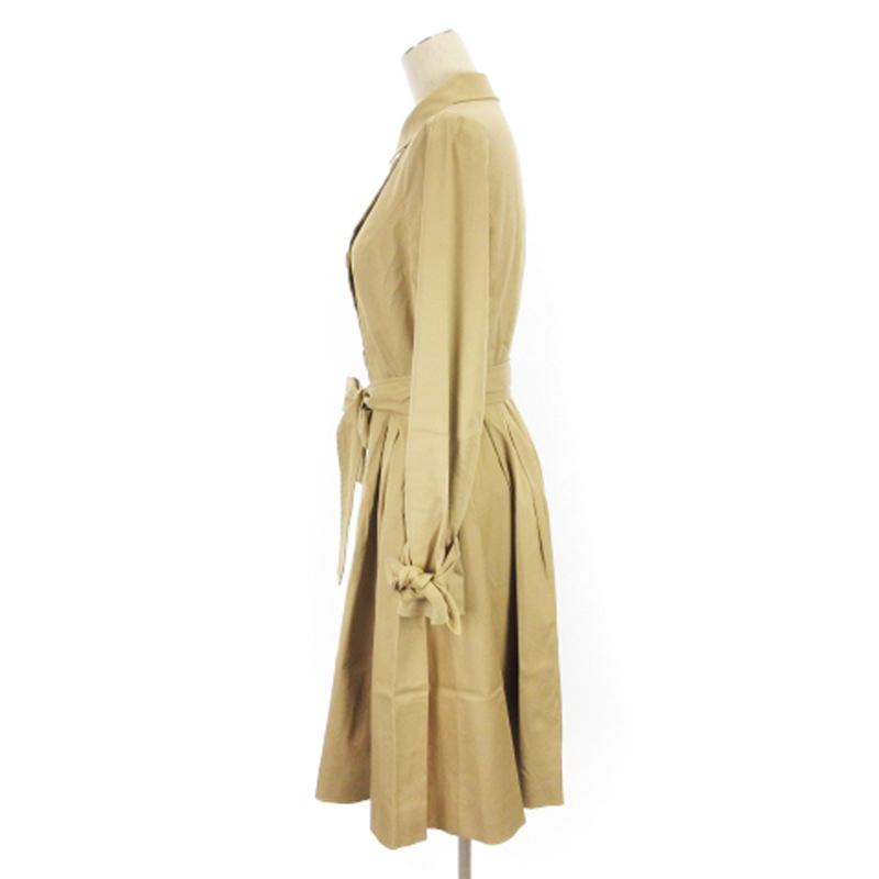 トッカ TOCCA トレンチコート スプリングコート ロング 2 ベージュ /HS
