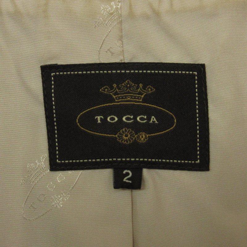 TOCCA ロングコート　スプリングコート サイズ2 ベージュ トッカ TOCCA トレンチコート スプリングコート ロング 2 ベージュ /HS